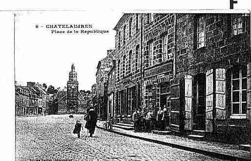 Ville de CHATELAUDREN Carte postale ancienne